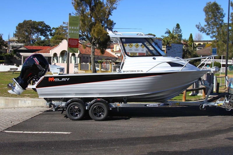 2023 McLay Sportsman 591 Hardtop Base Boat, Motor and Trailer